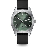 Sternglas Marus Automatic Watch | Green Dial / Rubber Black Strap