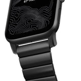 Nomad Apple Watch Steel Band 44mm / 42mm | Stainless Steel/Black Hardware