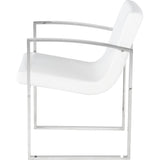 Nuevo Clara Dining Chair | White Matte