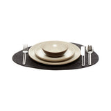Graf Lantz Felt Stone Placemat | Wool Charcoal