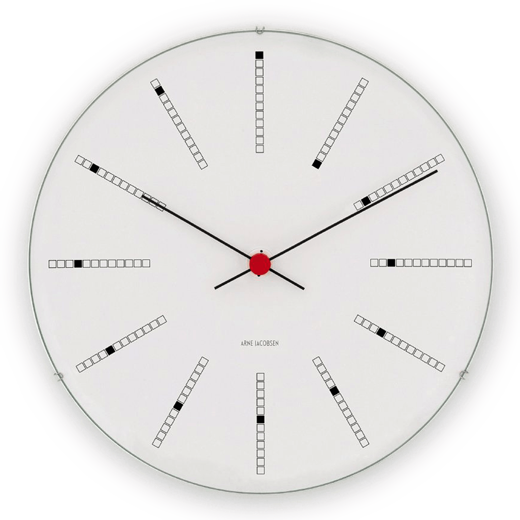 Arne Jacobsen Bankers Wall Clock 210 White 43630 – Sportique