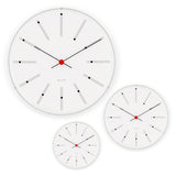 Arne Jacobsen Bankers Clock 210/290/480 | White 43630/43640/43650