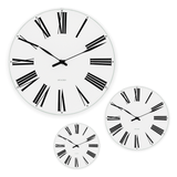 Arne Jacobsen Roman Clock 210/290/480 | White 43632/43642/43652