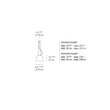 Artemide Nur Dimmable Gloss Suspension LED Light 43W UNV Ul