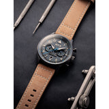 AVI-8 Hawker Hurricane AV-4088-04 Carey Dual Time Orissa Japanese Quartz Watch | Stainless Steel/Beige/Grey