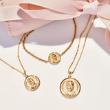 Awe Inspired Mini Ruth Bader Ginsburg Necklace | Standard Saturn Chain