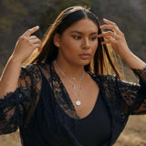 Awe Inspired Moon Charm Necklace | Standard Cable Chain