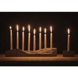 Logifaces Concrete Menorah Puzzle | Dark Grey