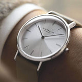 Sternglas Klassik Leather Strap 16mm | Cement Gold