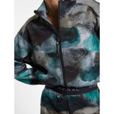 Koral James Splatter Zip Up Jacket - Sea Moss