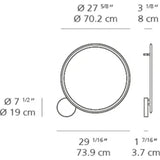 Artemide Discvoery Wall/Ceiling LED Light | 39W 3000K 90CRI DIM 2-WIRE