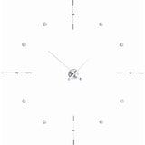 Nomon Mixto I Wall Clock | Chromed Brass/Steel/Walnut