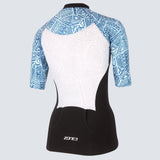 Zone3 Women's Lava Long Distance Top | Black/White/Green