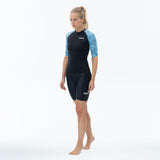 Zone3 Women's Lava Long Distance Top | Black/White/Green