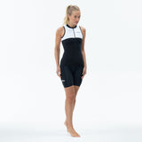 Zone3 Women's Lava Long Distance Top | Black/White/Green
