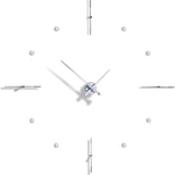 Nomon Mixto I Wall Clock | Chromed Brass/Steel/Walnut