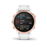 Garmin Fenix 6S Pro GPS Smartwatch Rose Gold - White Band, 010-02159-10