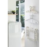 Yamazaki Plate Magnet Laundry Hanger Storage Rack Large | White