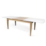 Temahome Niche Dining Table | Pure White/Oak