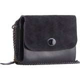 Kiko Leather Two-Tone Crossbody | Black