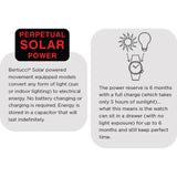 Bertucci A-2T Solar Classic Watch | Black Dial | Matte Finish | Solar Powered