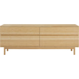 Greenington Monterey Solid Moso Bamboo 4 Drawer Double Dresser | Wheat