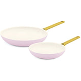 Greenpan Reserve Ceramic Nonstick 8" & 10" Open Frypan Set | Blush