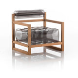 Mojow Eko Yoko Armchair Wood Frame Mattress Crystal