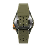 Columbia Pacific Outlander Grey 3-Hand Date Men's Lifestyle Analog Watch | Olive Silicone