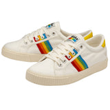 Gola Ladies Tennis Mark Cox Rainbow II Sneaker | Off White/Multi