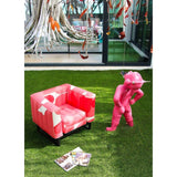MOJOW Furniture | Yomi Oxygen Armchair | Black Aluminum Frame | Pink, White, Red