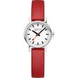 Mondaine Women's 'SBB' Swiss Quartz Stainless Steel and Leather Casual Watch