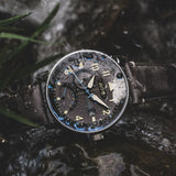 AVI-8 Hawker Hurricane Mckellar Dual Time Watch | Brown