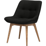 Nuevo Brie Dining Chair | Black Wool Matte