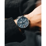 AVI-8 Spitfire AV-4089-04 Lock Channel Blue Japanese Meca-Quartz Chronograph Watch | Stainless Steel/Blue