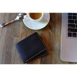 Kiko Leather Wave Bifold Wallet | Brown