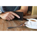 Kiko Leather Wave Bifold Wallet | Brown