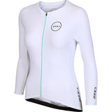 Zone3 Women's Lava Aero 3/4 Sleeve Warmth Top | White/Green