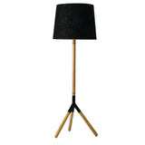Mater Furniture Lathe Floor Lamp | Black Shade