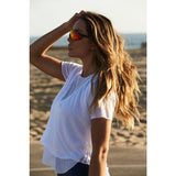 Koral Double Layer Tee | White