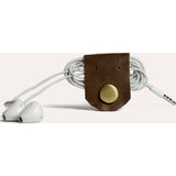 Kiko Leather Cable Holders | Brown 517