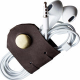 Kiko Leather Cable Holders | Brown 517