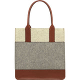 Graf Lantz Jaunt Tote Bag | Granite & Heather White Felt / Sienna Leather 5201Gs