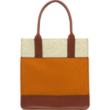 Graf Lantz Jaunt Tote | Turmeric & Heather White Felt / Sienna Leather 5201Tus