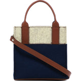 Graf Lantz Jaunt Mini | Marine & Heather White Felt / Sienna Leather 5203Mrs