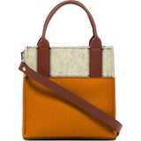Graf Lantz Jaunt Mini | Turmeric & Heather White Felt / Sienna Leather 5203Tus