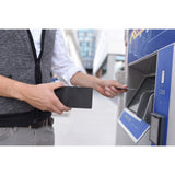 Kiko Leather Window Bifold Wallet | Charcoal