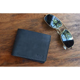 Kiko Leather Window Bifold Wallet | Charcoal