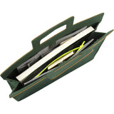 M.R.K.T. Henry Briefcase | Midnight Green/Coffee Brown 532041D