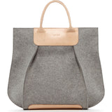 Graf Lantz Frankie Tote | Granite Felt / Natural Leather 5320Gnt